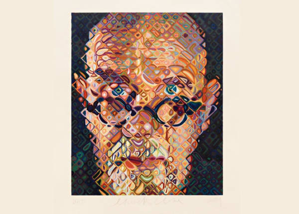 Chuck Close - Self-Portrait Screenprint, 2007