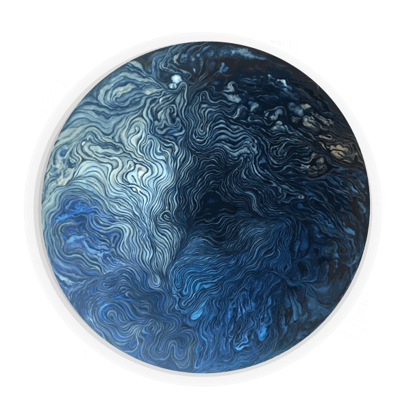 Art Print: Oceans, Stretched Canvas