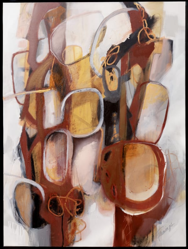 Ann Flemings, Soft Currents Beneath Rusted Veins, 2025