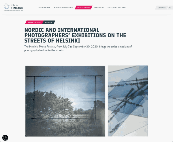 Nordic and international photographers’ exhibitions on the streets of Helsinki