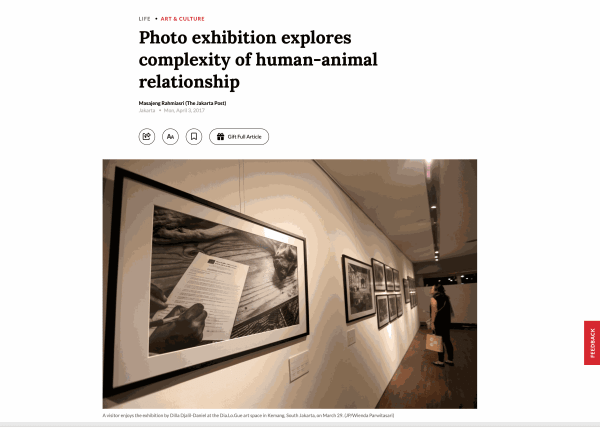 Photo exhibition explores complexity of human-animal relationship
