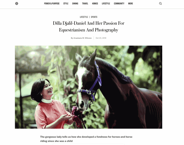 Dilla Djalil-Daniel And Her Passion For Equestrianism And Photography