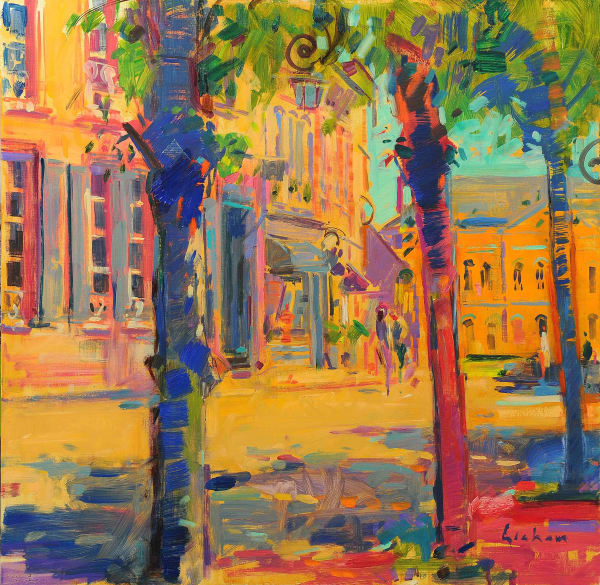 Peter Graham ROI RSW - Harbour Sun, French Riviera