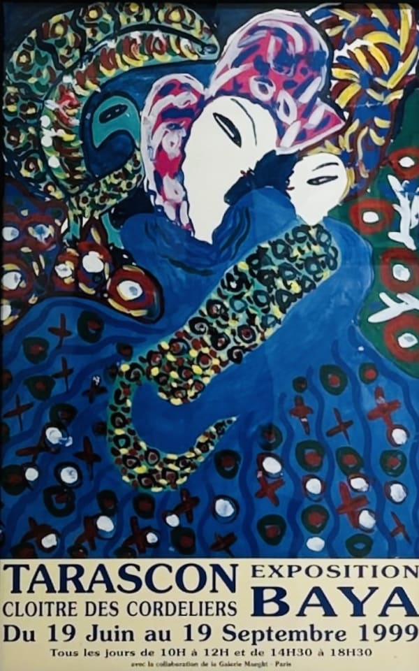 Baya, Affiche de l'exposition Baya au Cloître des Cordeliers de Tarascon, 1999
