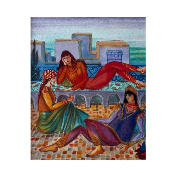 Jellal Ben Abdallah, Femmes à l'intérieur 7, 2000