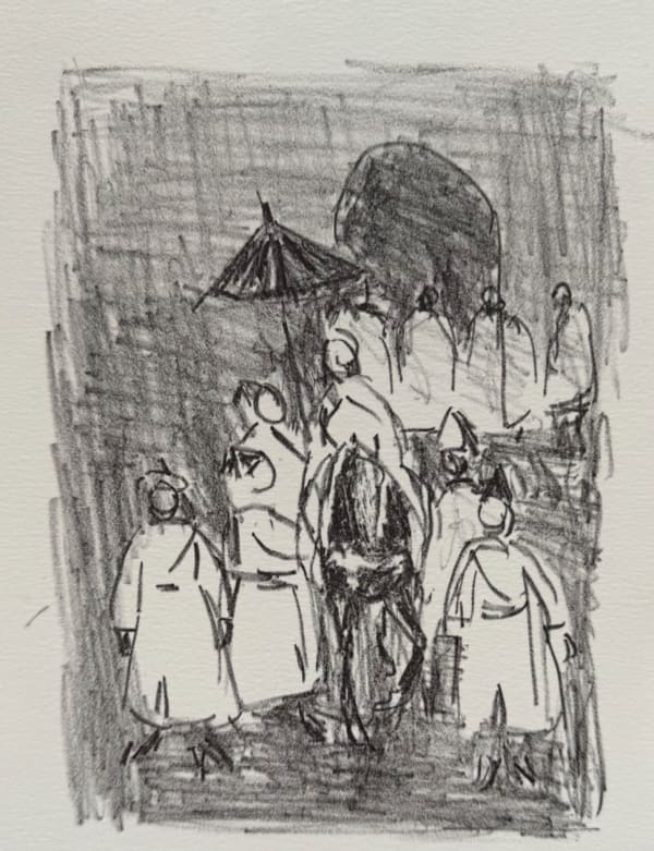 Hassan Glaoui, La Sortie du Roi , 2007