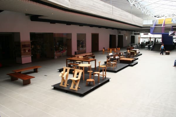 Exposição Marcenaria Baraúna no lançamento do livro “Francisco Fanucci - Marcelo Ferraz” Instituto Tomie Ohtake, São Paulo, Brasil