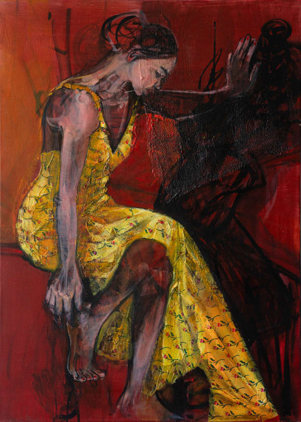Tamara Jovandic-Everson, Lady in Yellow dress, 2025