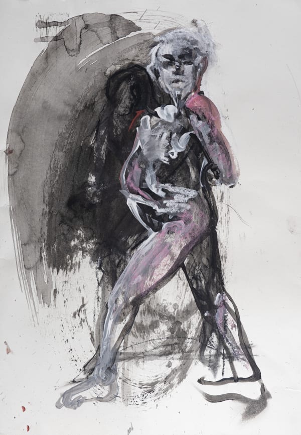 Tamara Jovandic-Everson, Standing Nude in Gray , 2025