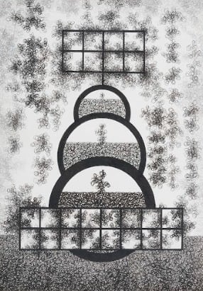 Parag Kashinath Tandel, 1978 Cerebral Buddha #9, 2014,