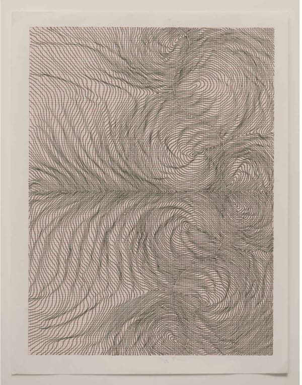 linn meyers untitled, 2009 Ink on graph paper 8.5 x 11 in.
