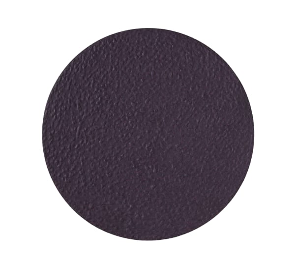 McArthur Binion simplicism: lush violet ii, 2009 Wax crayon on birch plywood 26 (diameter) x 2 inches