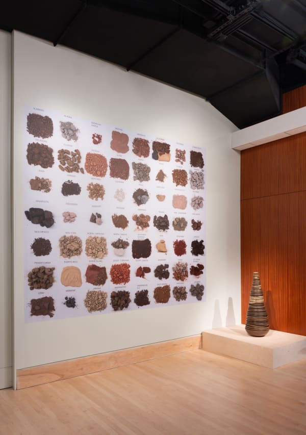 Adam Silverman Common Ground (part three), 2019-2024 Photomural and Stoneware