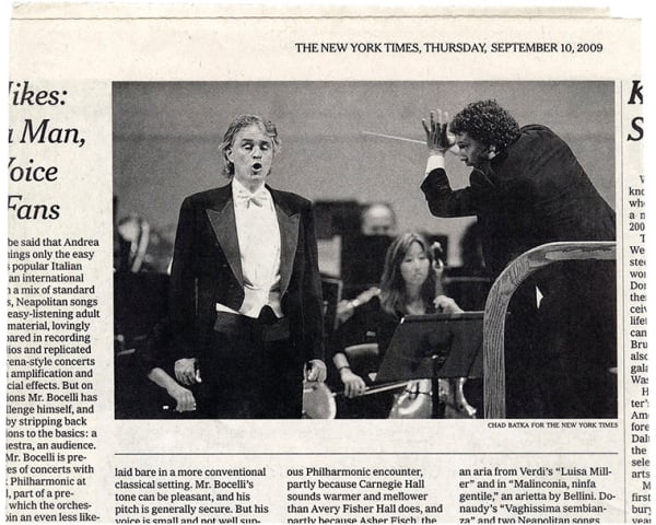 Joseph Grigely Songs Without Words (Andrea Bocelli), 2012 Digital pigment print on Hahnemühle photo rag paper 30 x 36 in. Ed. 2/3