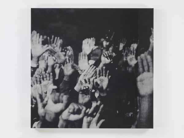Glenn Ligon Grey Hands #4, 1996 Silkscreen on canvas 52 x 53 in.