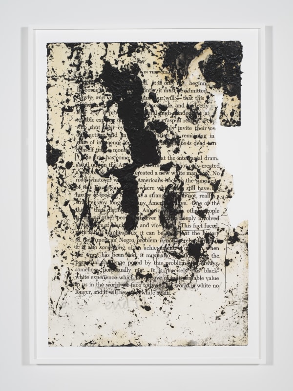 Glenn Ligon Untitled, 2016 Two pages from suite of seventeen archival pigment prints Each: 71 x 49 inches Edition of 5 and 1 AP; Printed By Laumont Studio, NY