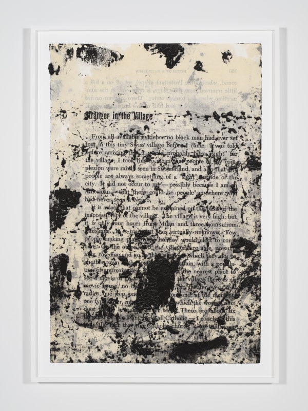 Glenn Ligon Untitled, 2016 Two pages from suite of seventeen archival pigment prints Each: 71 x 49 inches Edition of 5 and 1 AP; Printed By Laumont Studio, NY