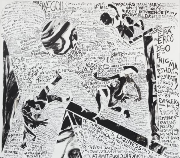 Kara Walker, "The Ballad of How We Got Here," 2021. Flashe, ink, and cut paper on paper. 124 1/2 x 139 3/4 inches. (Images courtesy of the artist and Sikkema Jenkins & Co., New York; Sprüth Magers, Berlin)