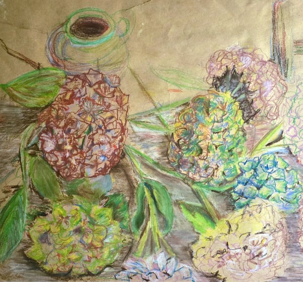 Stephanie Villalba, Hydrangeas, 1977