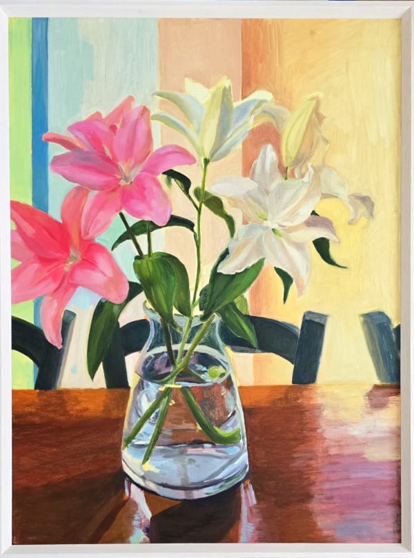 Stephanie Villalba, Lilies crystal vase, 2017