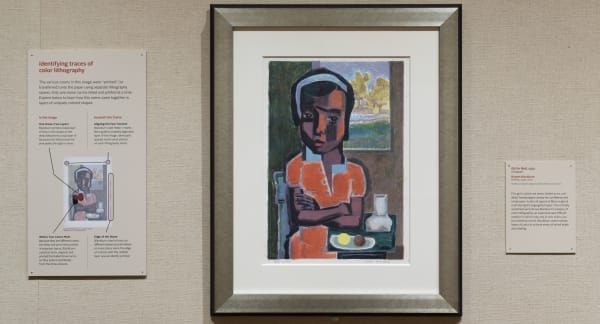 PFF263 - Robert Blackburn (1920-2003), Girl in Red, 1950 DIA installation view.