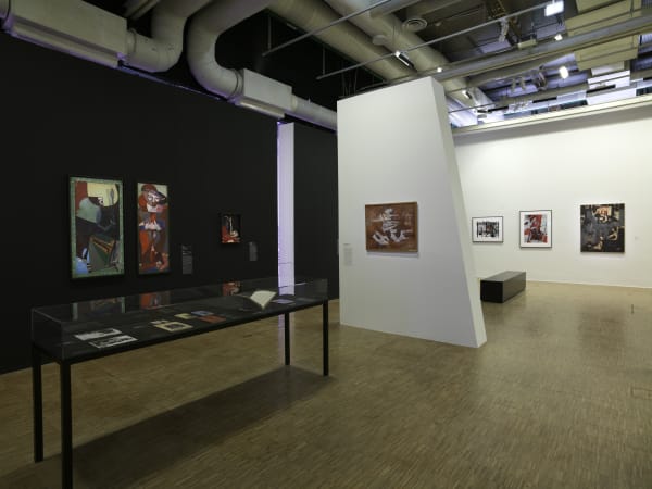 Exhibition view in Paris noir, Circulations artistiques et luttes anticoloniales, 1950-2000, Galerie 1, Centre Pompidou, Paris 19 mars – 30 juin 2025 Photo crédit : Centre Pompidou/Philippe Migeat