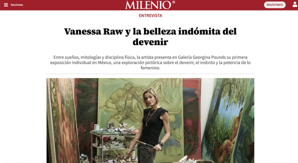 Vanessa Raw y la belleza indómita del devenir, Milenio