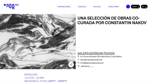 Una selección de obras co-curada por Constantin Nakov, Onda MX