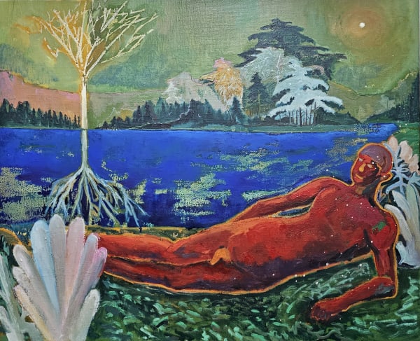 TAEDONG LEE Lying on the grass, 2024
