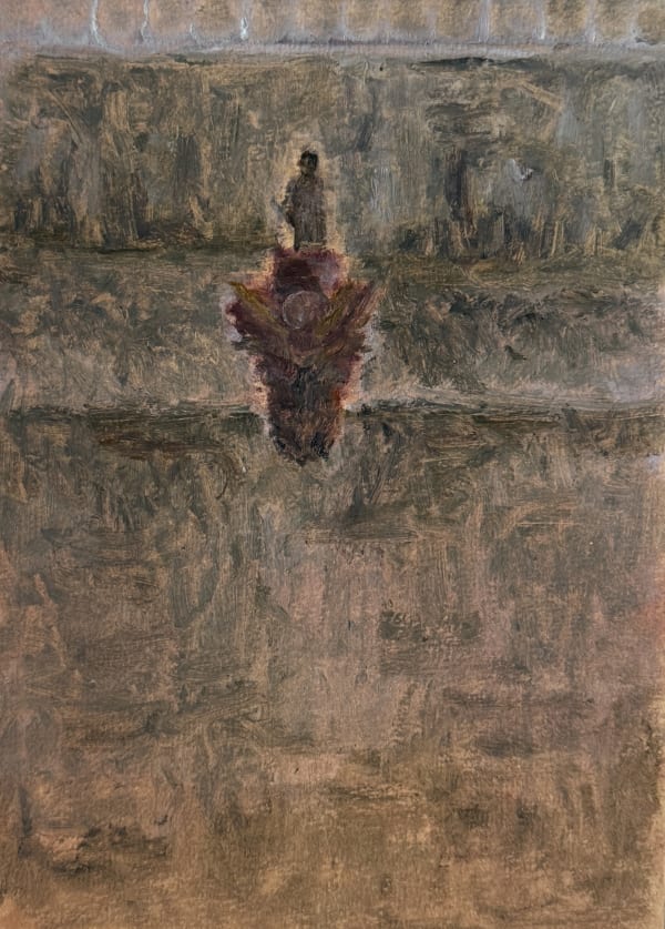 Pedro Liñares COMPANHEIRO, 2024 Oil on Paper 22x15 cm