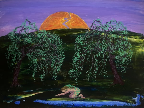 Mary de Vincentis Morning is Broken, 2023 Flashe on panel 12 × 16 in 30.48 × 40.64 cm