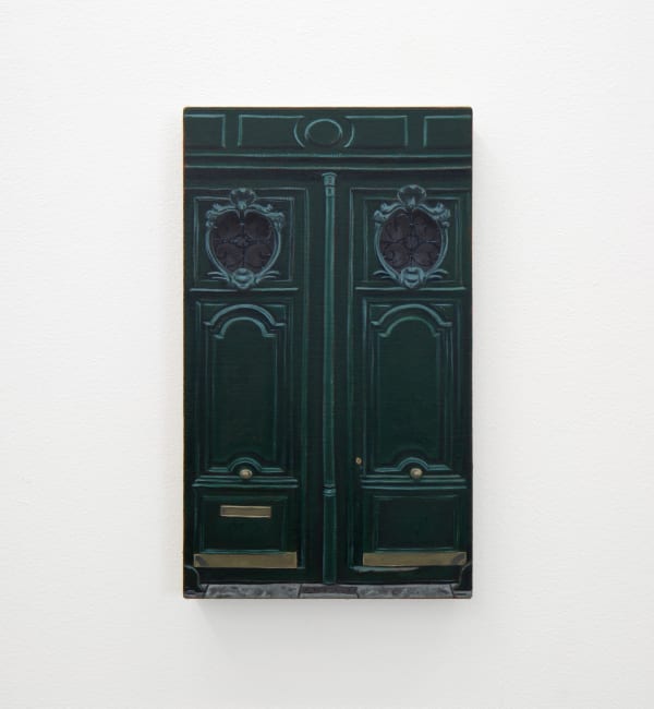 Alexander Skats Entrance (Manet), 2025 Oil on linen 34 x 20 cm