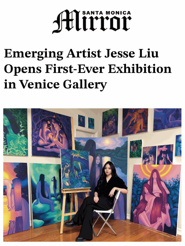 Emerging Artist Jesse Liu Opens First-Ever Exhibition in Venice Gallery, “Spring Fever” currently on display at Yiwei Gallery