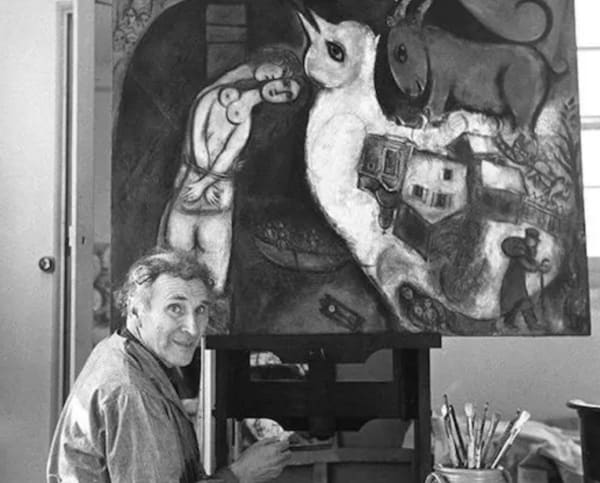 Marc Chagall - Collage d'après Les jeux du Cirque, Circa 1976