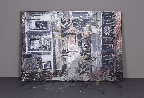 Neslihan Başer, Recurrence Becoming one, mixed media on canvas, 160 x 110 cm, 2018
