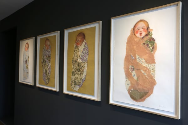 Gülsün Karamustafa, Swaddling the Baby, 2019 Installation shot