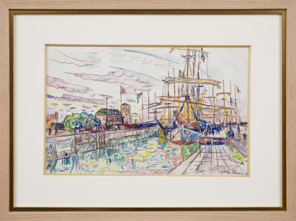 Paul Signac, Galerie de la Présidence www.presidence.fr, Saint-Malo, Aquarelle / St. Malo Watercolor Signac
