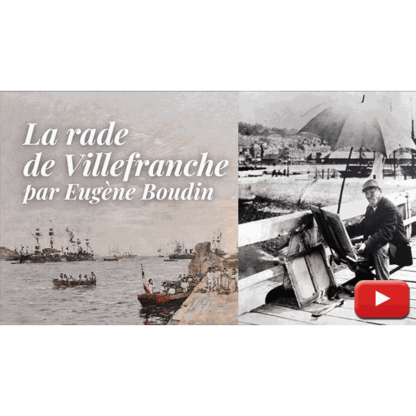 La rade de Villefranche-sur-Mer par Eugène Boudin