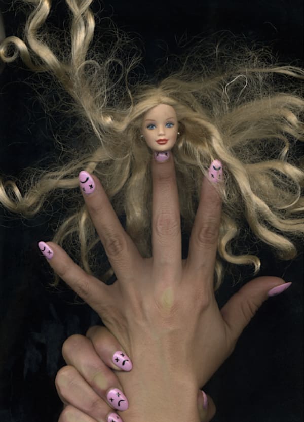 Monica Rodriguez, 2025 grantee. Kissing Barbies.