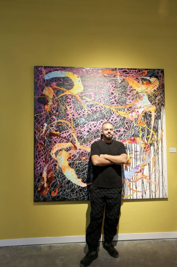 Foad Hamzeh, Letters in Motion Exhibiton FH. Visual Studios, Dubai © FH. Visual, Courtesy of the artist.