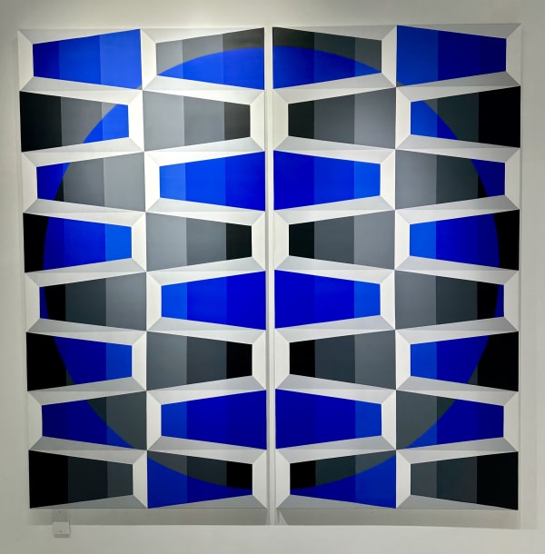 Alberto José Sanchez - Degrade Sphere, diptych, 2021