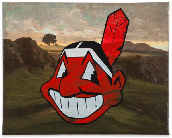 Cyprien Gaillard Untitled, 2014 Screenprint on oil on canvas 63 x 79 cm