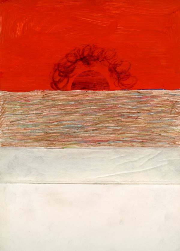 Heimo Zobernig Untitled, 1986 Gouache, pastel, tape on paper 30.6 x 22 cm