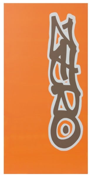 Michel Majerus zero, 2000 Lacquer on aluminium 250 x 125 cm