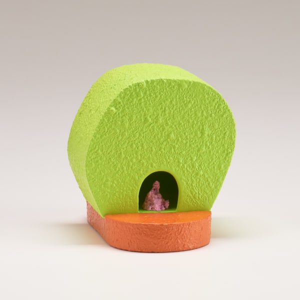 Ron Nagle Explosive Conclusion, 2023 Ceramic, epoxy resin, catalysed polyurethane 10.2 x 8.9 x 13 cm