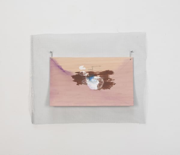 Richard Tuttle Symbolism 6, 2014 Wire mesh screen, plywood, pencil, metal hooks 30.5 x 37.5 cm