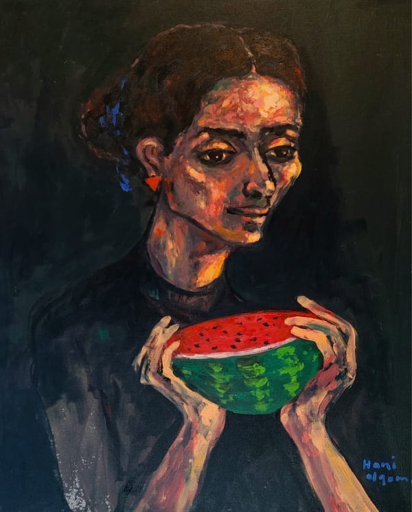 Little Whispers, 2024 Hani Alqam Acrylic on Canvas