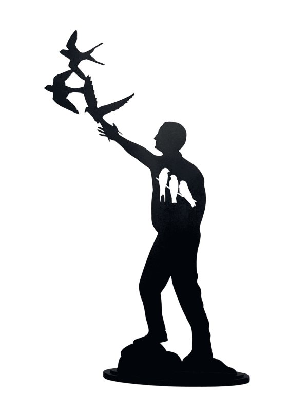 A laser cut steel sculpture by Jaco Sieberhagen