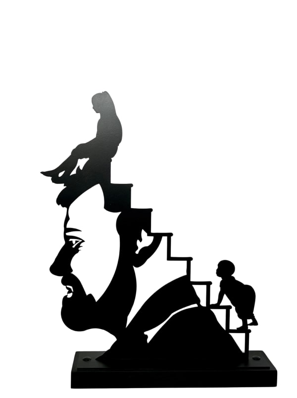 A laser cut steel sculpture by Jaco Sieberhagen