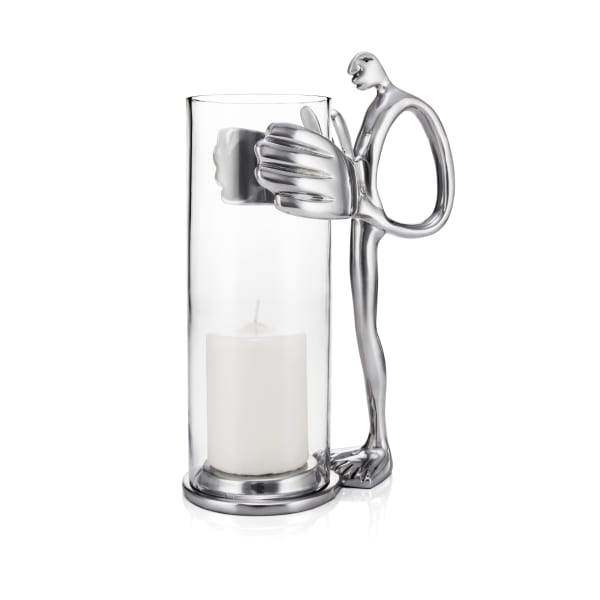 Candle Holder Large Man aluminium candle holder by Carrol Boyes